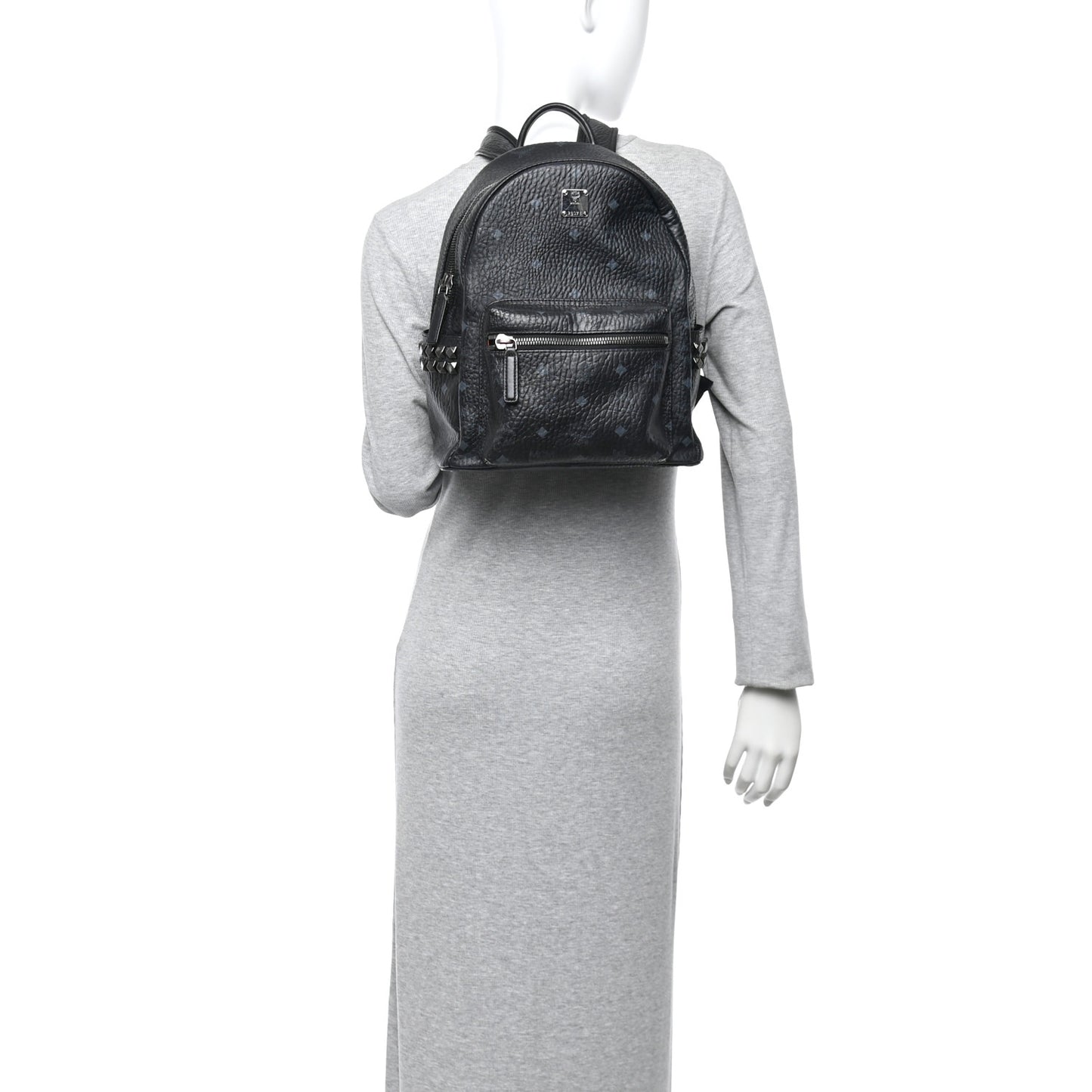 Visetos Small Side Stud Stark Backpack Black