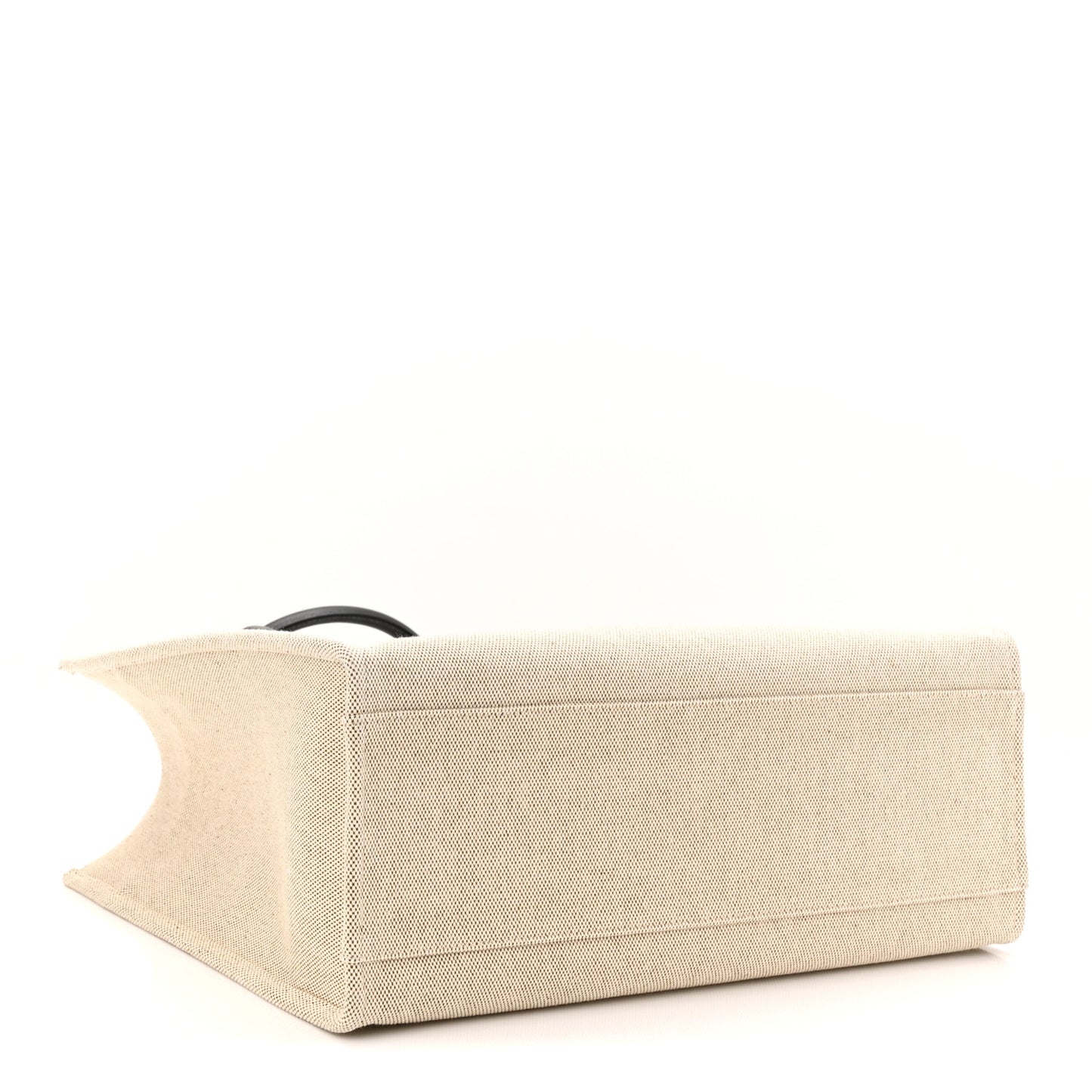 Canvas Calfskin Large La Medusa Tote Bag Beige