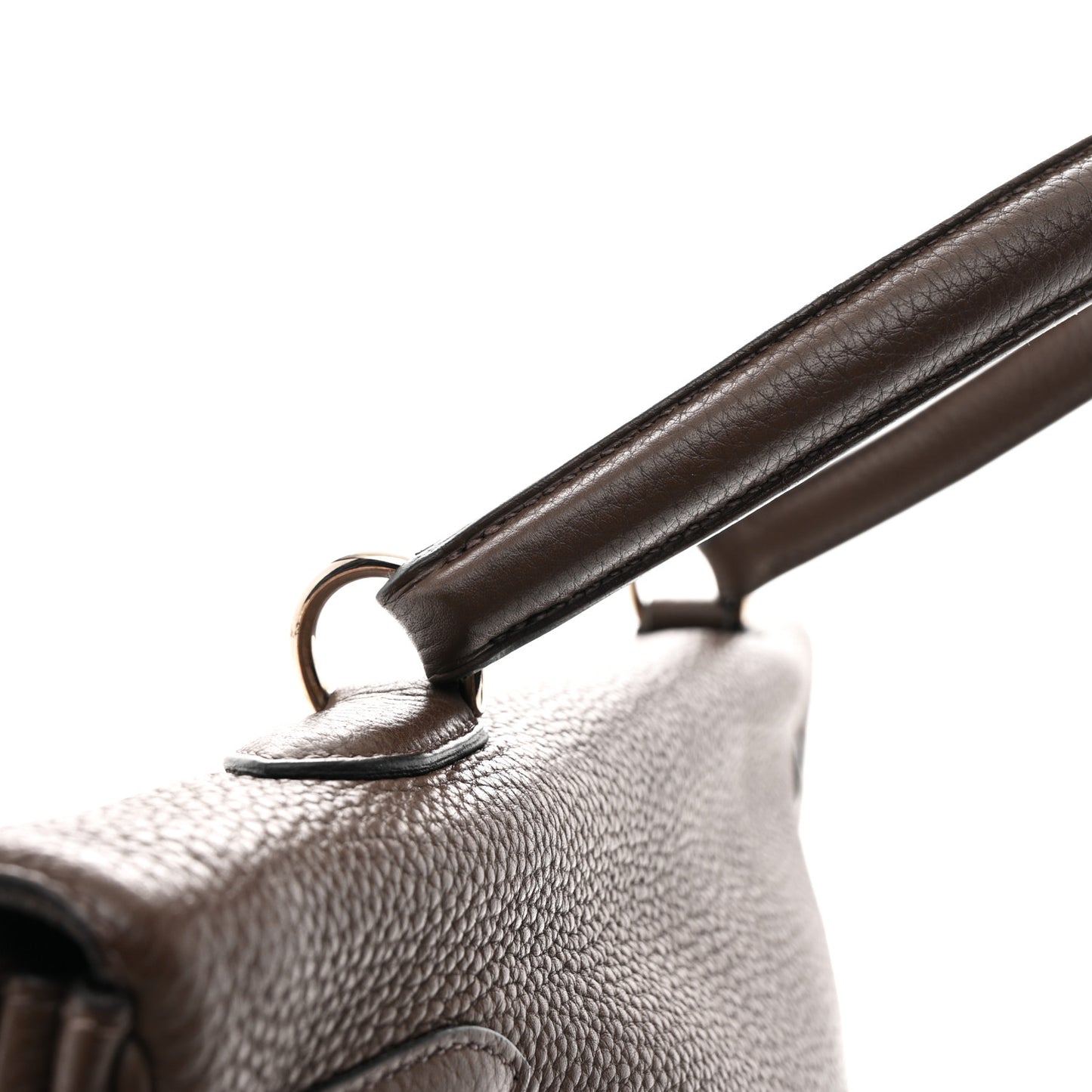 Taurillon Clemence Shoulder Kelly 40 Cafe
