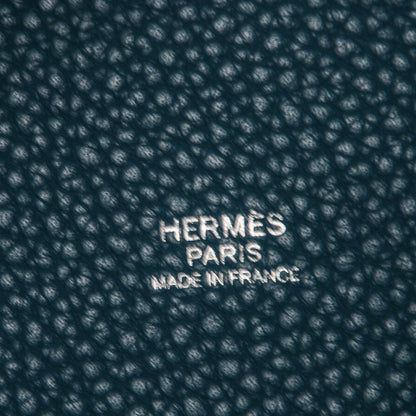 Hermes Taurillon Clemence Picotin Lock 22 MM Blue Jean 6 of 7