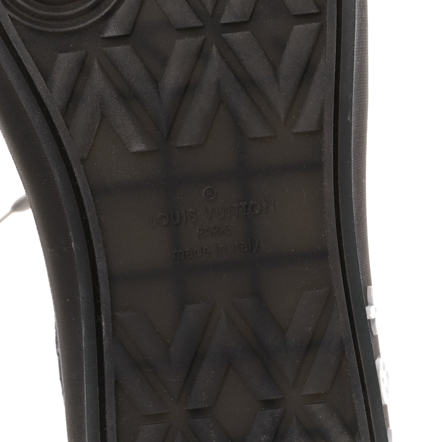 Damier Distorted Mens LV Ollie Sneakers 10.5 Black