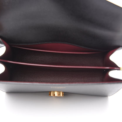 Saint Laurent Grain de Poudre Medium Classic Monogram Cassandra Top Handle Black Rouge Legion 4 of 8