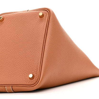 Hermes Taurillon Clemence Picotin Lock 18 PM Gold 10 of 11
