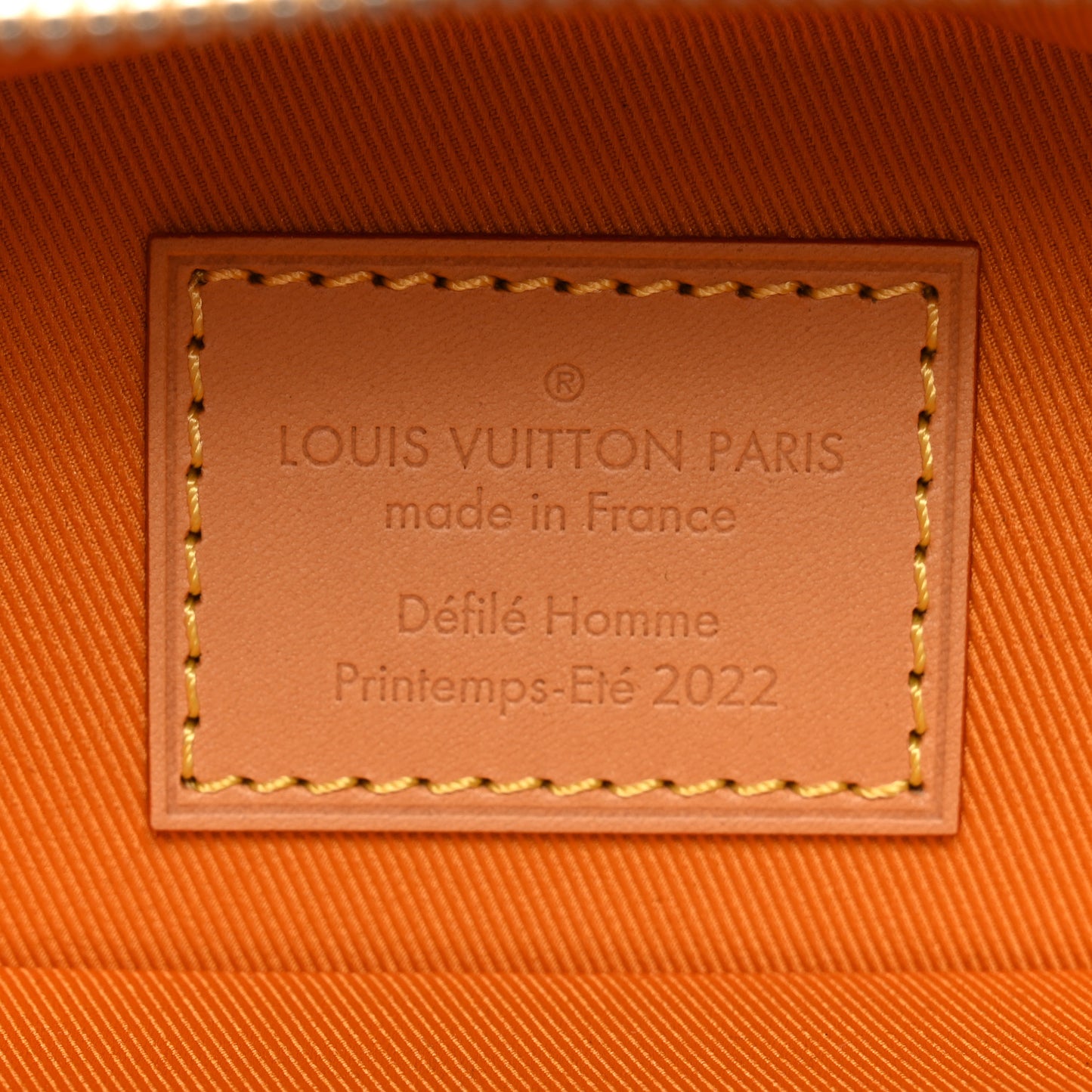 Calfskin N°7 Vertical Box Trunk Yellow