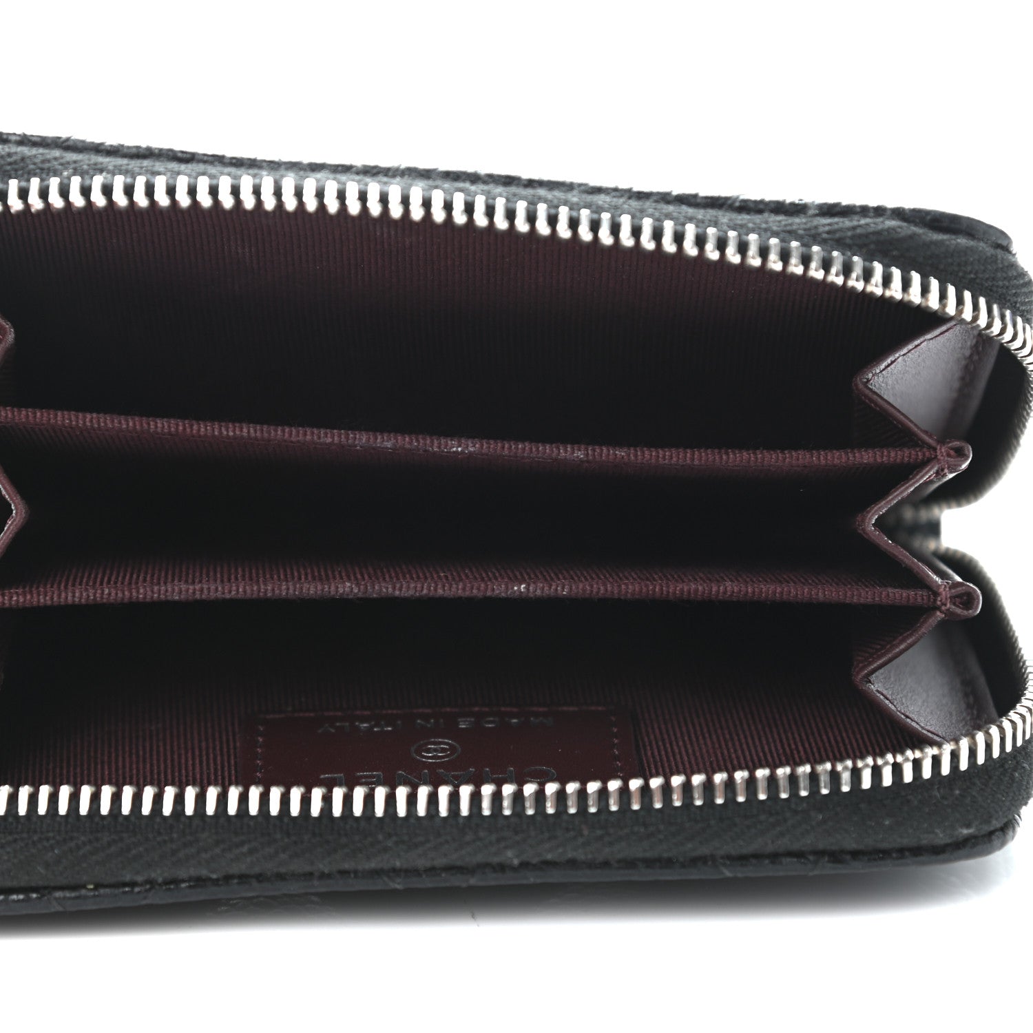 Chanel Caviar Quilted Zip Coin Purse Black 4 of 4