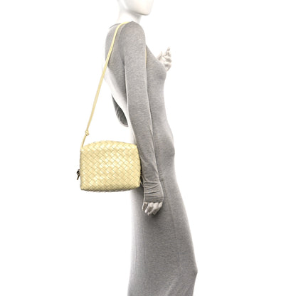 Bottega Veneta Polished Nappa Intrecciato Knot Small Loop Camera Bag Zest Washed 2 of 10