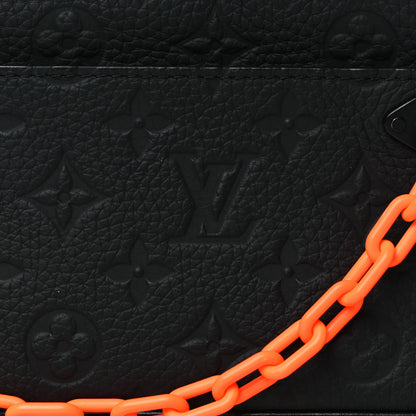 Louis Vuitton Taurillon Monogram Uniformes Solar Ray Soft Pochette Volga Belt Bag Black 7 of 9