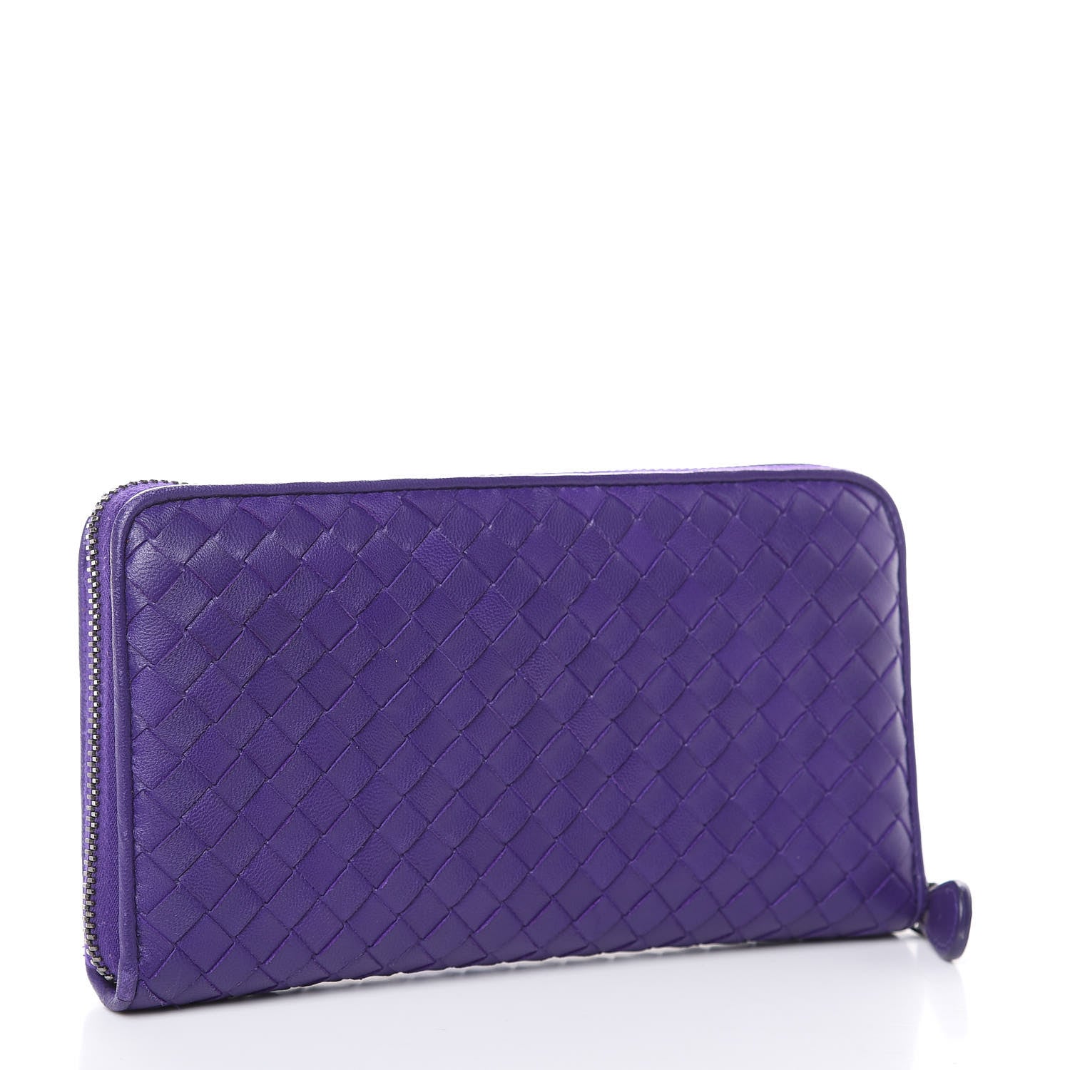 Bottega Veneta Nappa Intrecciato Zip Around Wallet Anemone 3 of 10