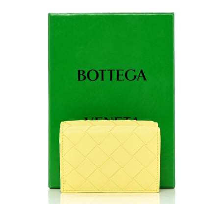 Bottega Veneta Nappa Intrecciato Tri-Fold Wallet Yellow 14 of 14