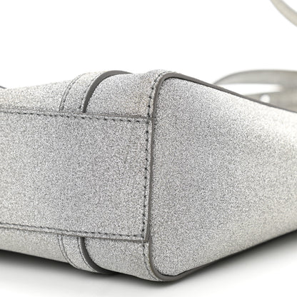 Balenciaga Glitter Calfskin XXS Everyday Tote Silver 9 of 12