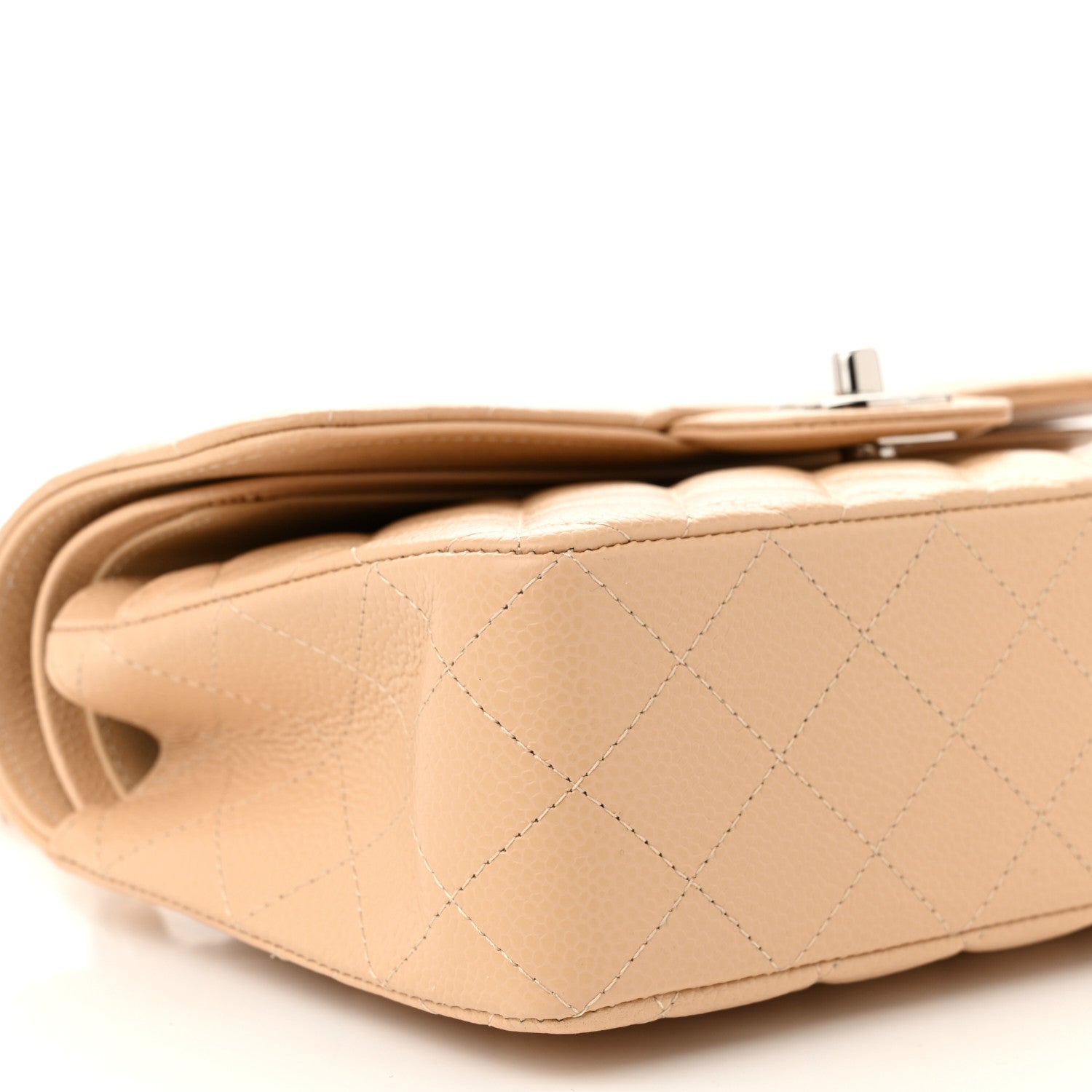 Chanel Caviar Quilted Small Double Flap Beige 9 of 11