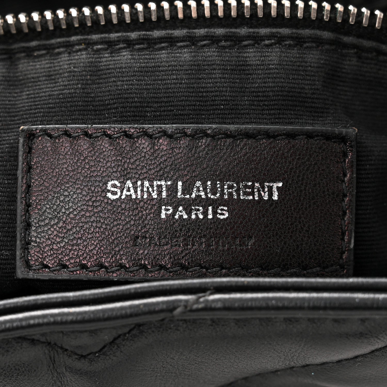 Saint Laurent Calfskin Y Quilted Monogram Small Loulou Backpack Black 6 of 14