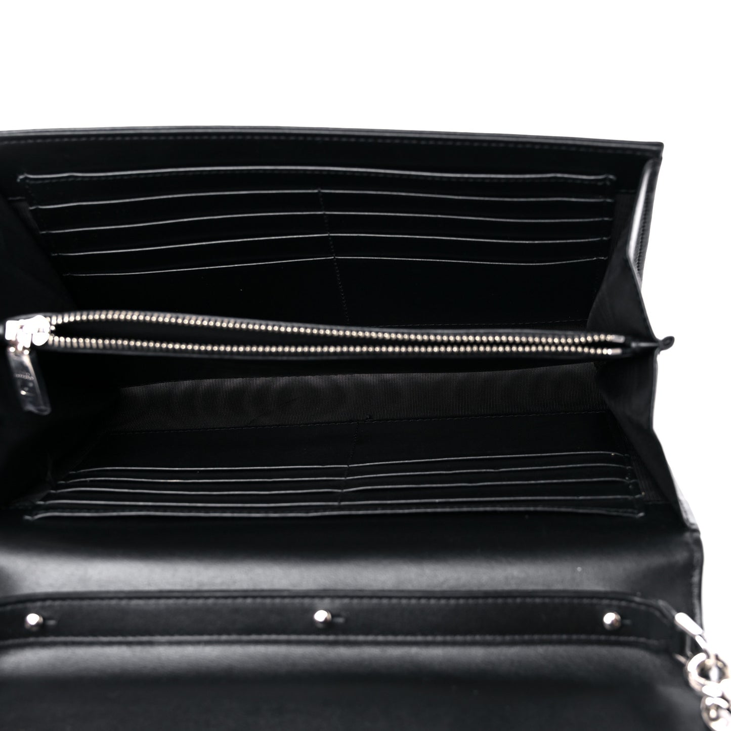 Laminato Dauphine Glitter Boom Clutch Black Multicolor