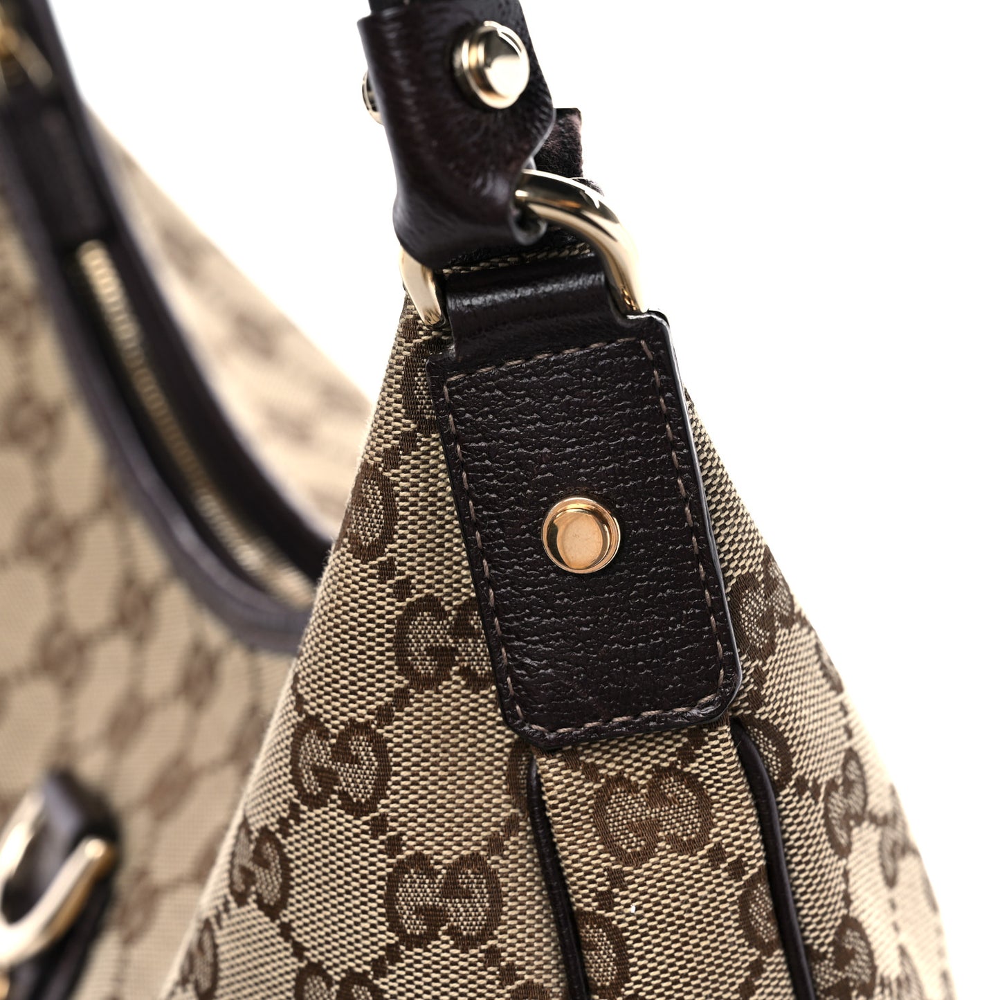 Monogram Large Abbey D Ring Hobo Dark Brown