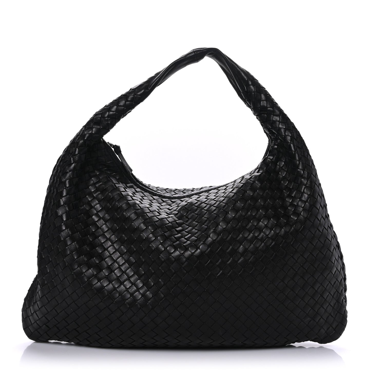 Nappa Intrecciato Large Veneta Hobo Black