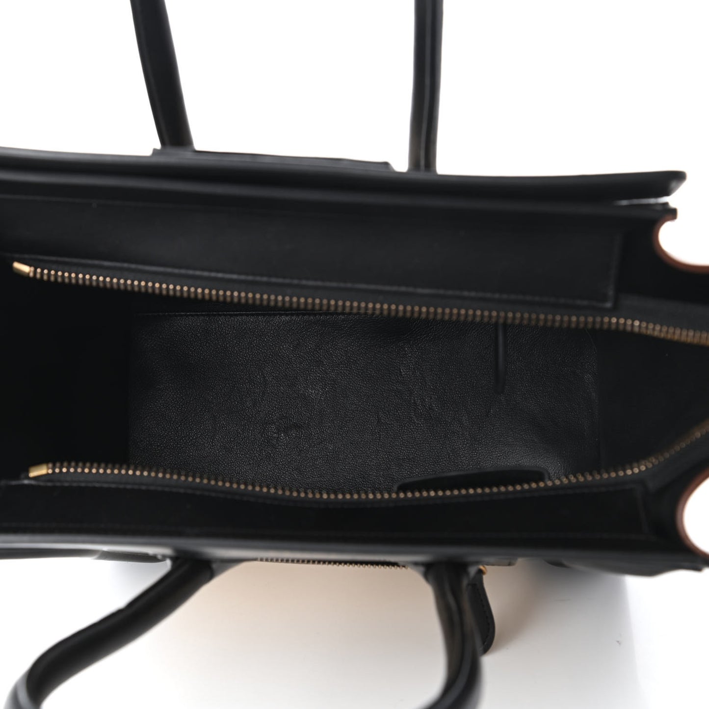 Satin Calfskin Micro Tri-Color Luggage Seashell