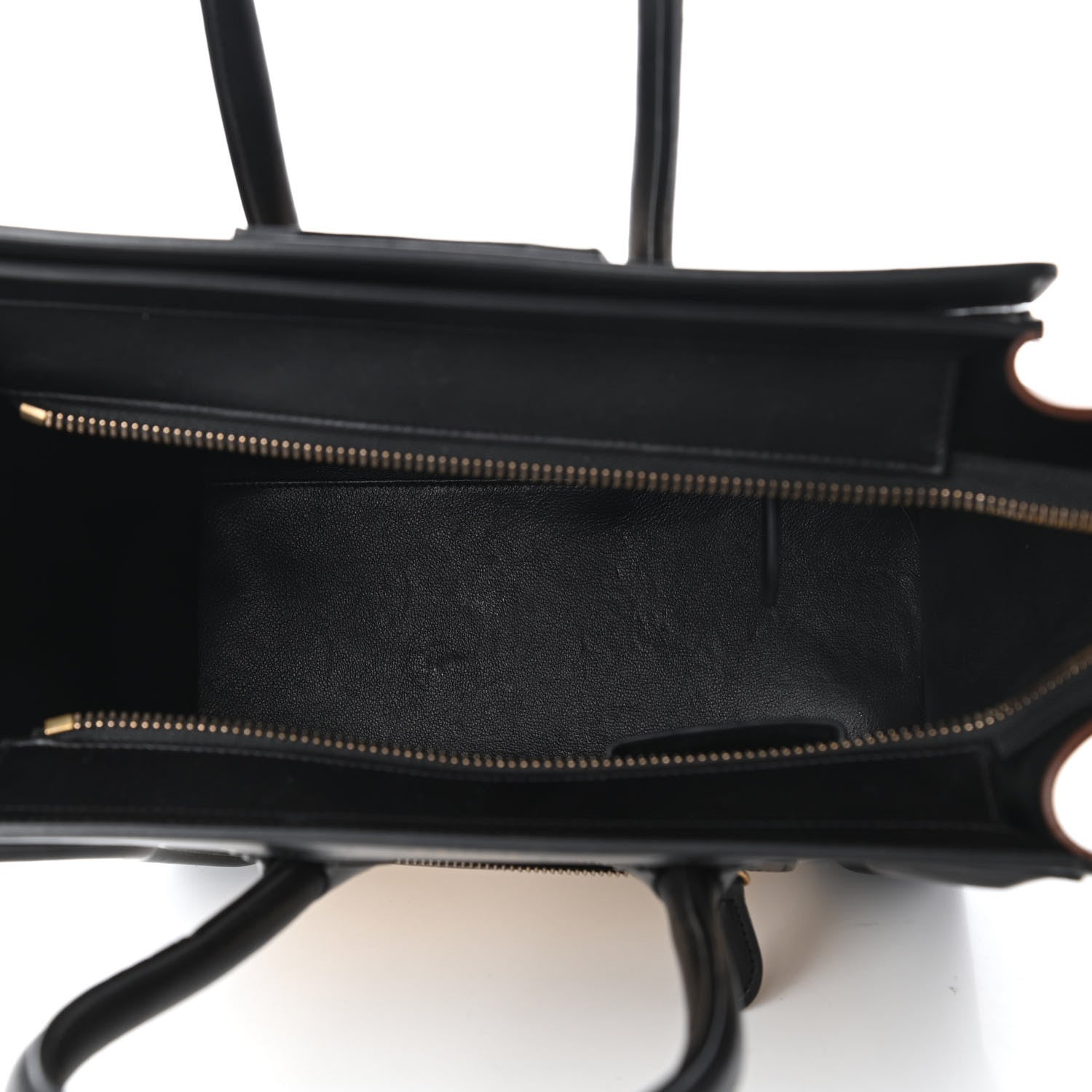 Celine Satin Calfskin Micro Tri-Color Luggage Seashell 5 of 9