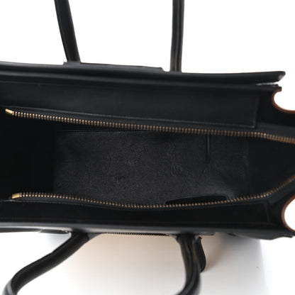 Celine Satin Calfskin Micro Tri-Color Luggage Seashell 5 of 9