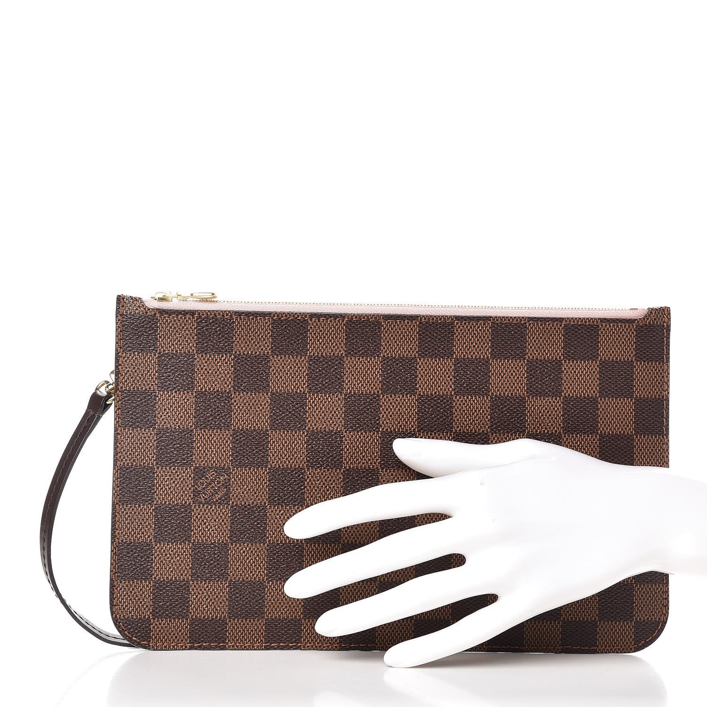 Damier Ebene Neverfull MM GM Pochette Rose Ballerine