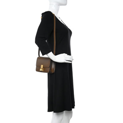 Celine Smooth Calfskin Small Classic Box Flap Bag Camel 2 of 10