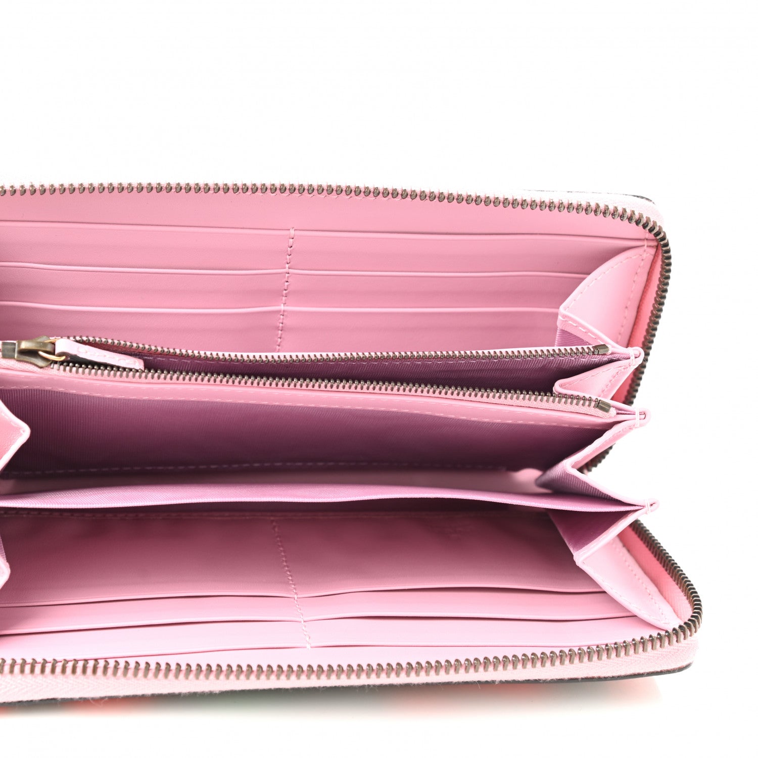Gucci GG Supreme Monogram Strawberry Zip Around Wallet Light Pink 5 of 7