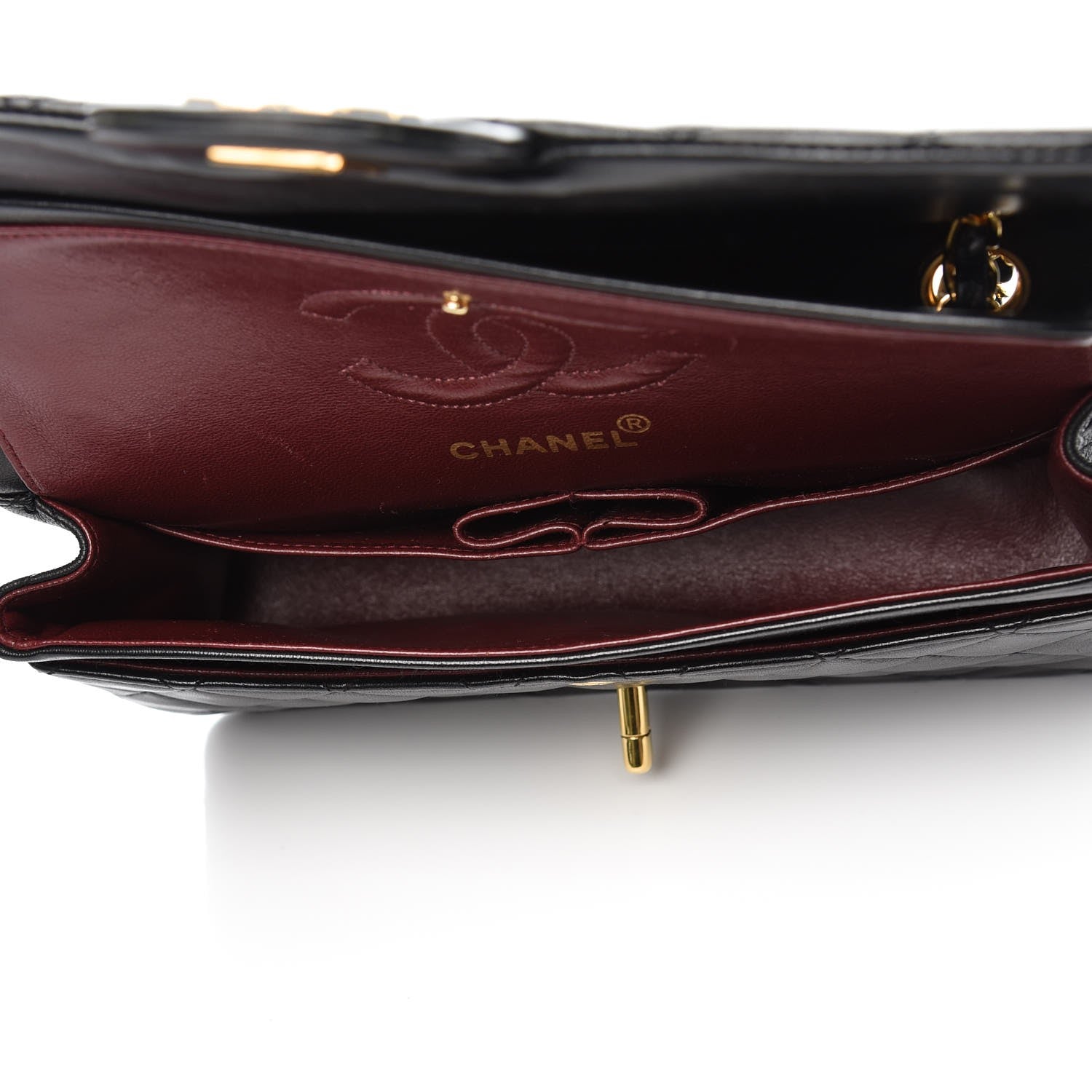 Chanel Lambskin Quilted Small Double Flap Black 6 of 10