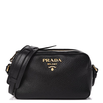 Prada Vitello Phenix Camera Bag Black 1 of 10
