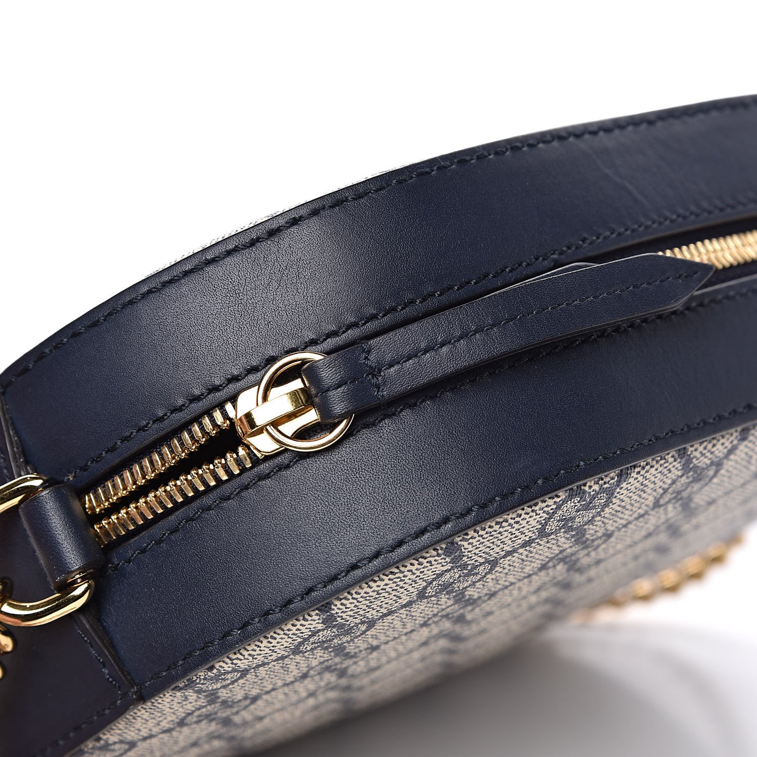 Gucci GG Supreme Monogram Mini Chain Shoulder Bag Beige Blue 12 of 12