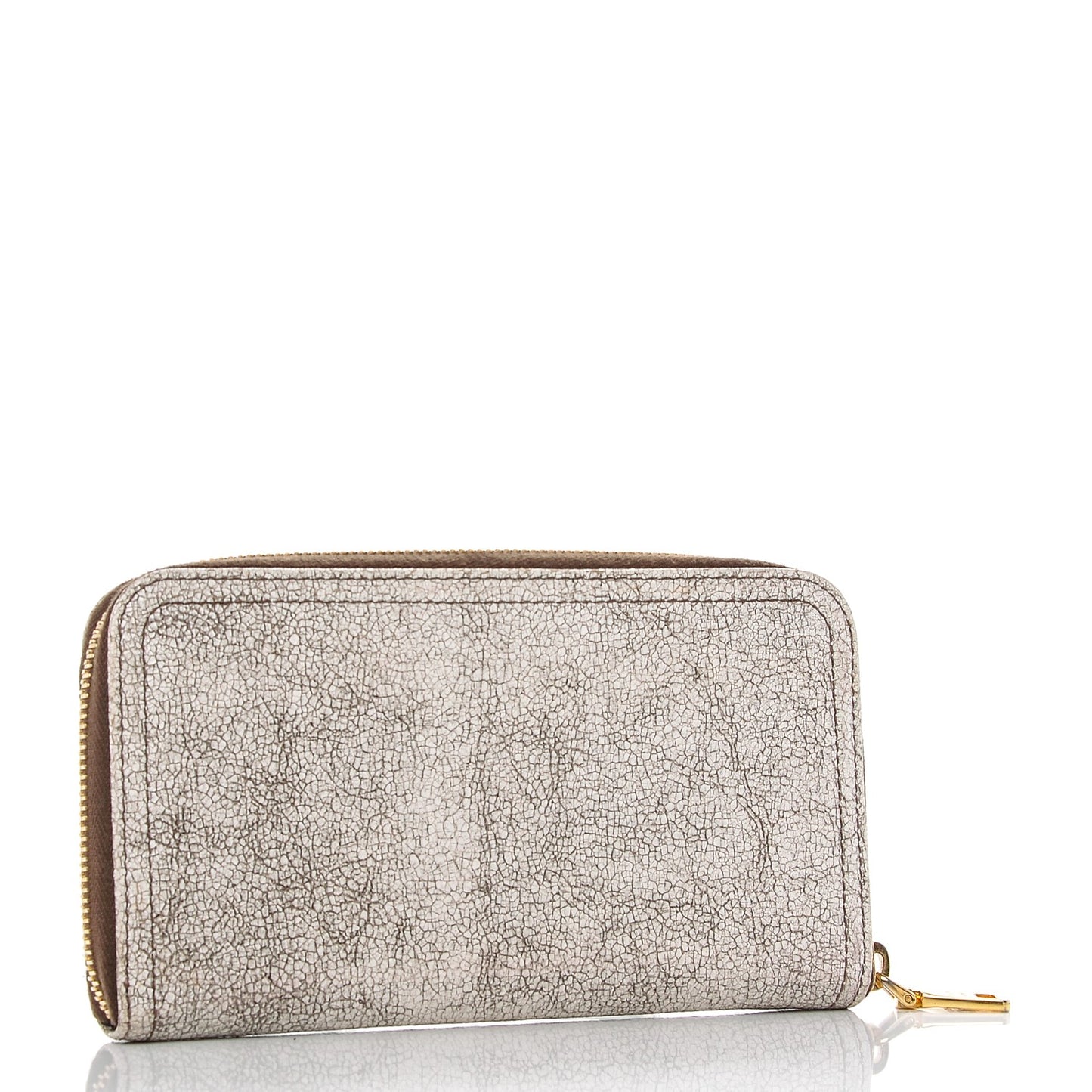 Craquele Zip Around Wallet Talco