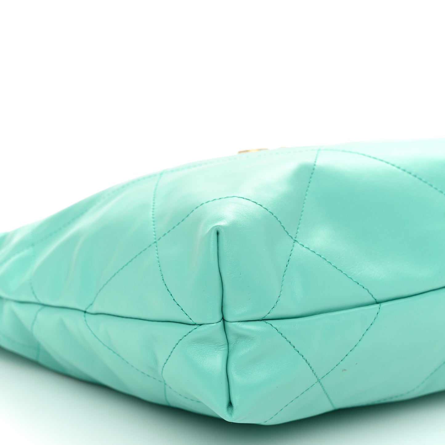 Shiny Calfskin Quilted Small Chanel 22 Light Blue