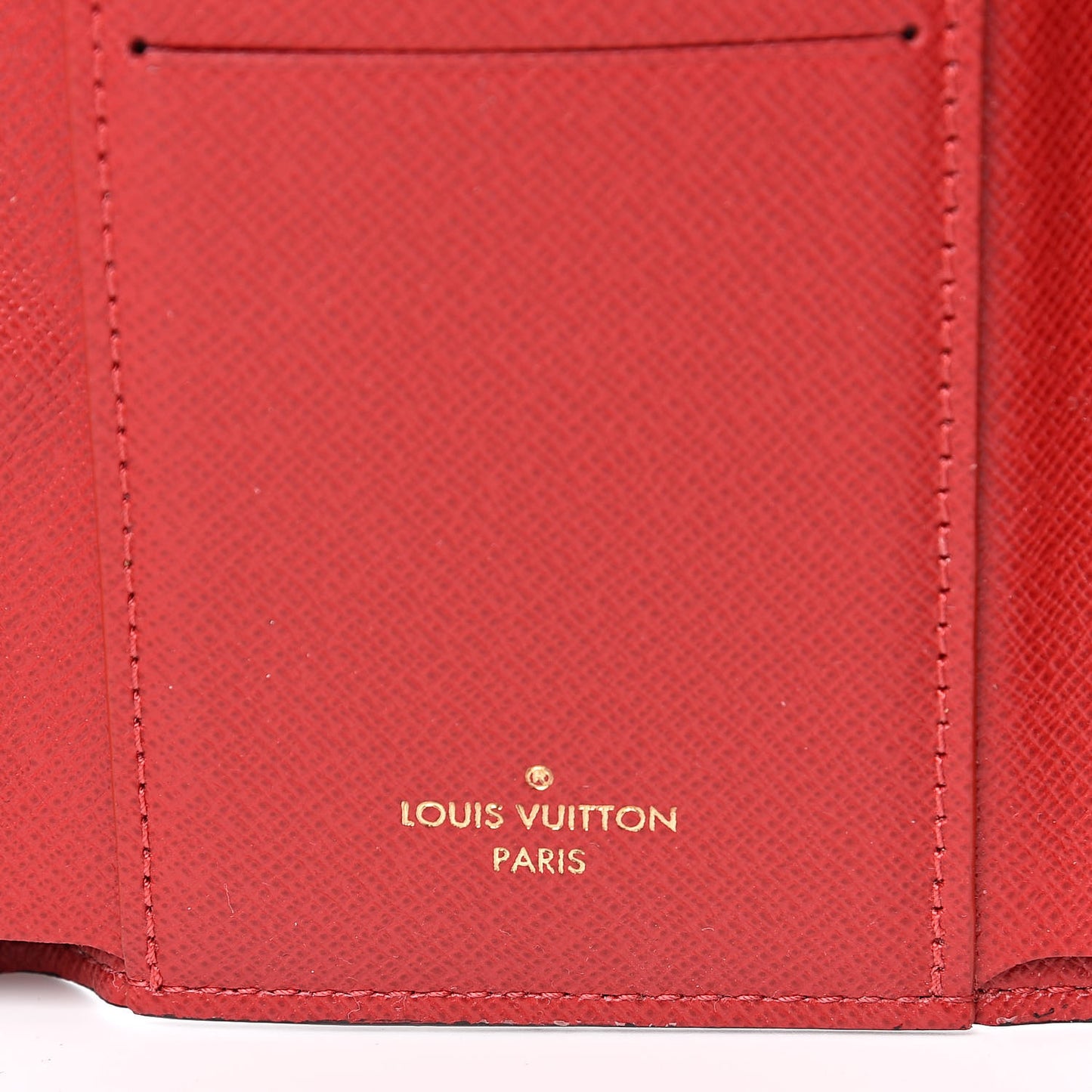 Damier Ebene Victorine Wallet Red