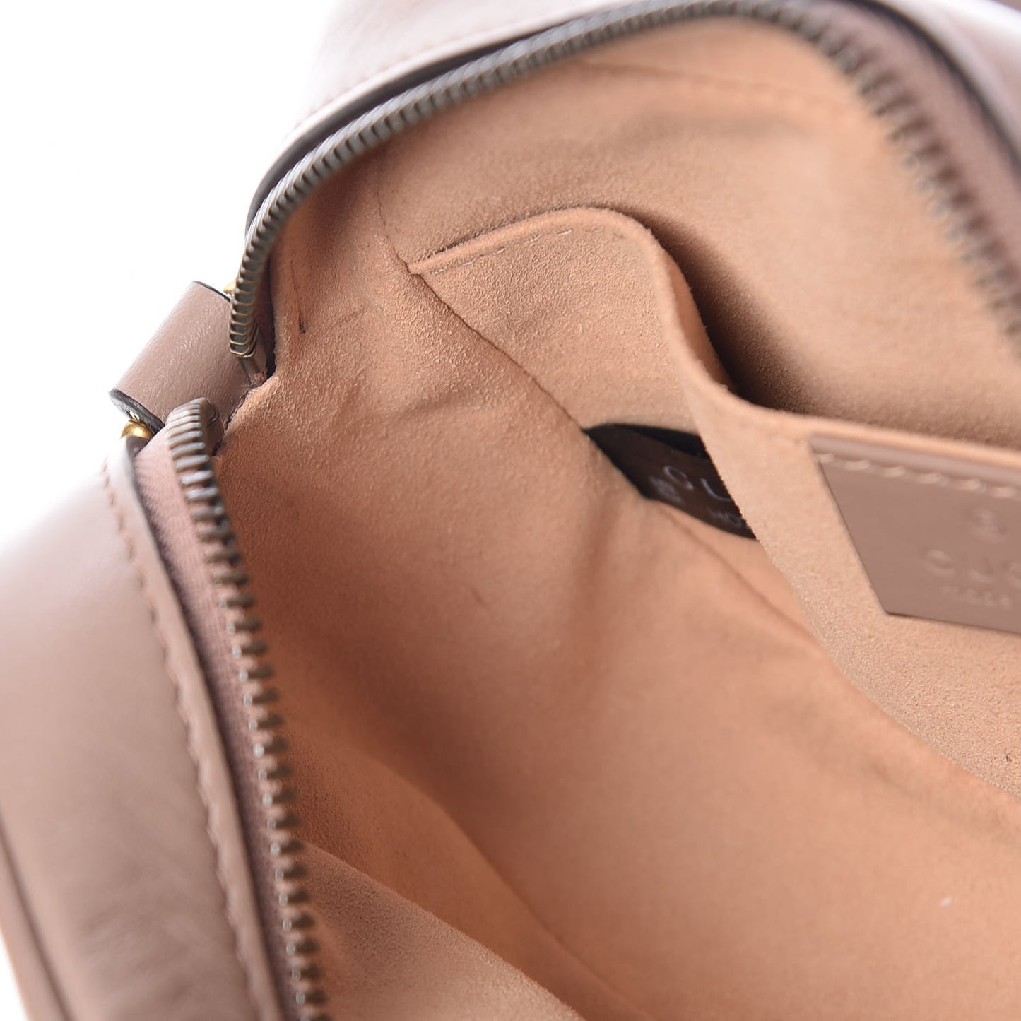 Calfskin Matelasse Mini GG Marmont Chain Shoulder Bag Nude