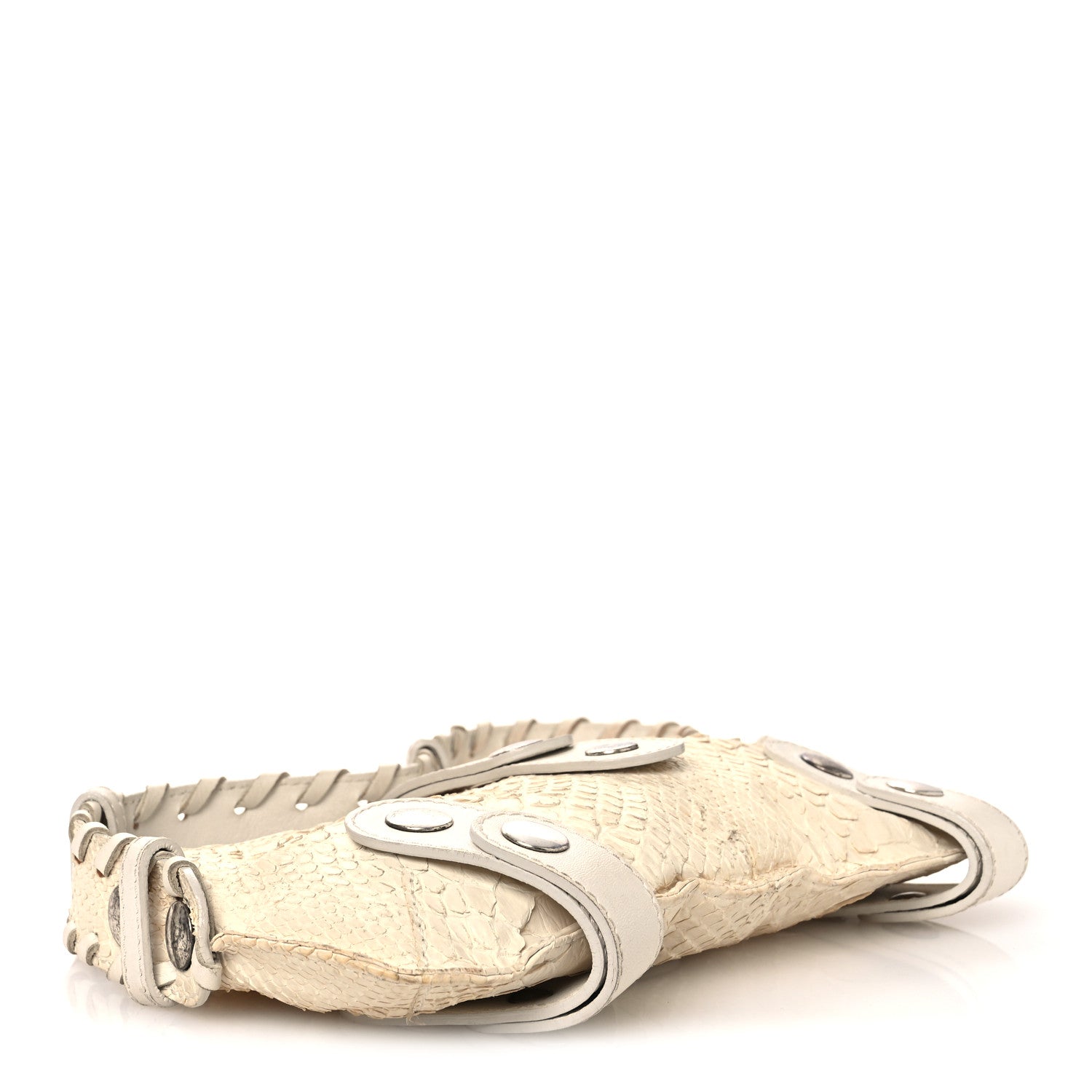 Chloe Snakeskin Silverado Mini Bag Ivory 4 of 15