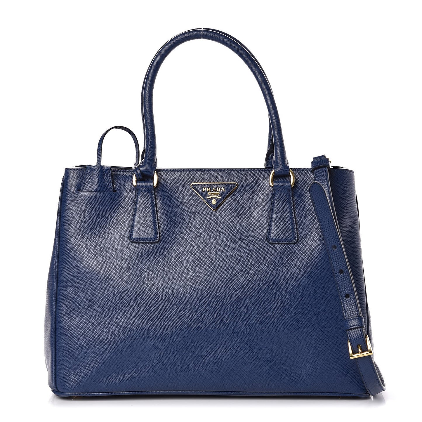 Saffiano Lux Medium Tote Bluette