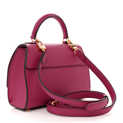 Moynat Taurillon Blush Rejane BB Fuchsia 3 of 9