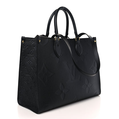 Louis Vuitton Empreinte Monogram Giant Onthego MM Black 3 of 10