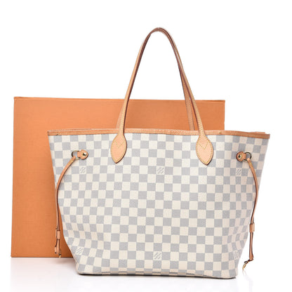 Louis Vuitton Damier Azur Neo Neverfull MM Rose Ballerine 15 of 19