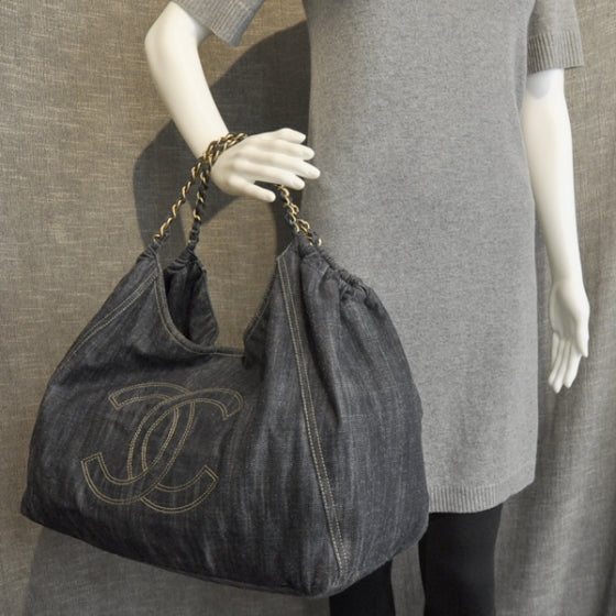 Denim XL Coco Cabas Tote Blue