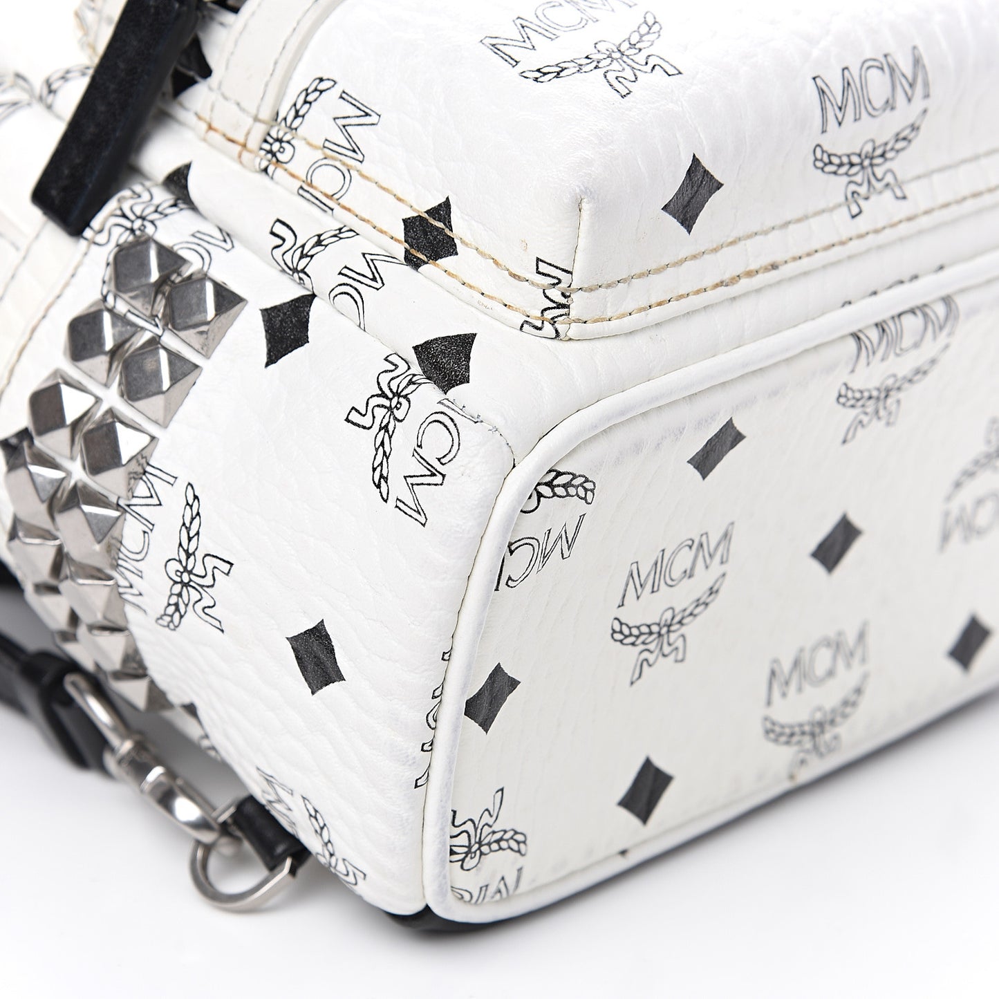 Visetos Side Stud X-Mini Stark Backpack White
