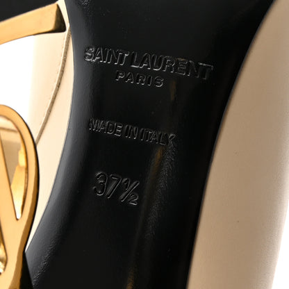 Saint Laurent Calfskin Opyum 110 Ankle Boots 37.5 Real Beige 7 of 10