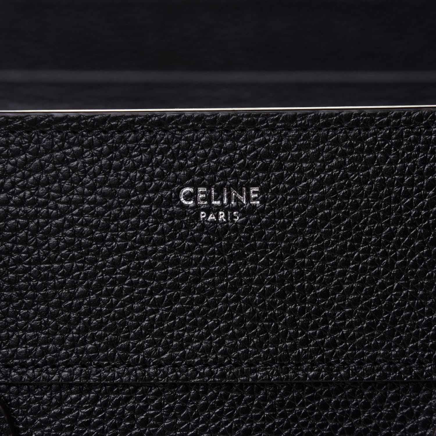 Celine Drummed Calfskin Mini Luggage Black 8 of 11