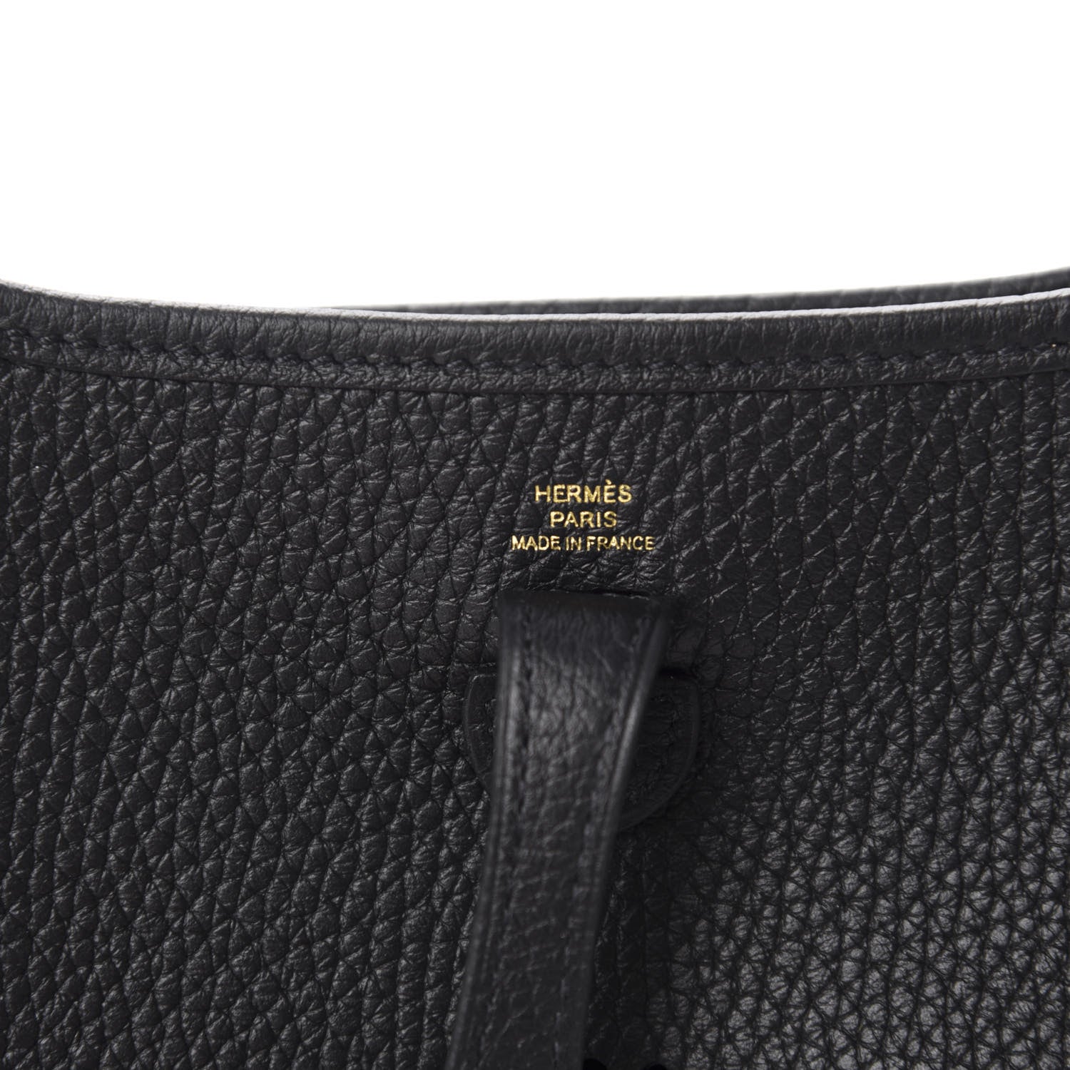 Hermes Taurillon Clemence Evelyne TPM Black 8 of 11