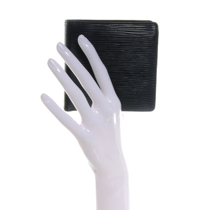 Louis Vuitton Epi Porte-Billets Cartes Credit Monnaie Wallet Black 2 of 7