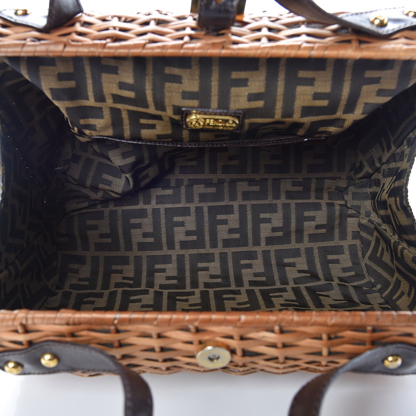 Woven Straw Wicker Bag Brown
