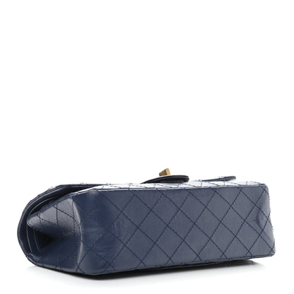 Chanel Aged Calfskin Quilted 2.55 Reissue 225 Flap Navy 4 of 13