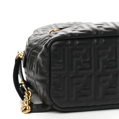 Fendi Nappa FF 1974 Embossed Mini Backpack Black 8 of 10