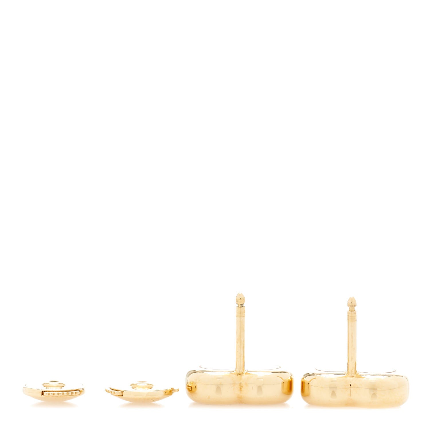 Chopard 18K Yellow Gold 3 Happy Diamonds Icons Heart Earrings 6 of 12