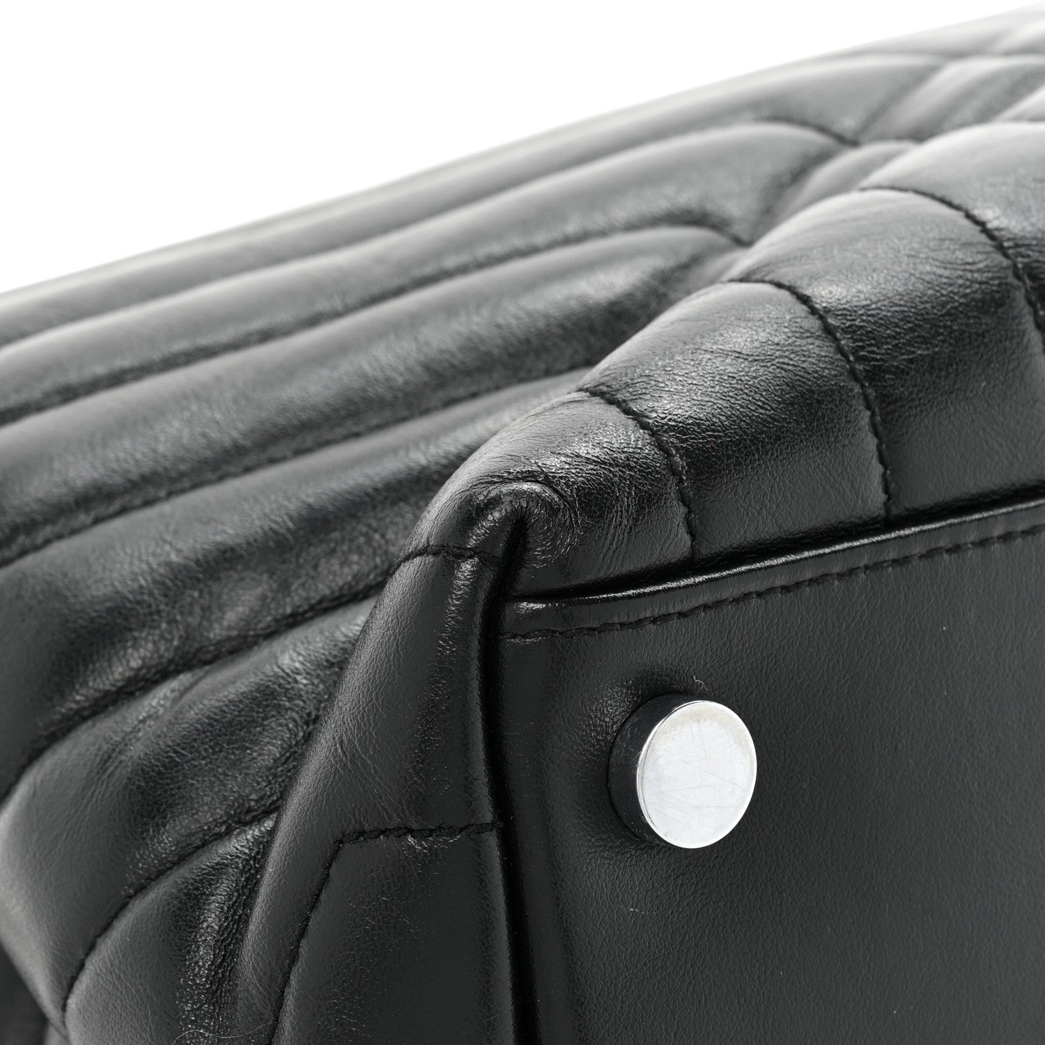 Saint Laurent Calfskin Y Quilted Monogram Large Loulou Chain Satchel Black 15 of 16