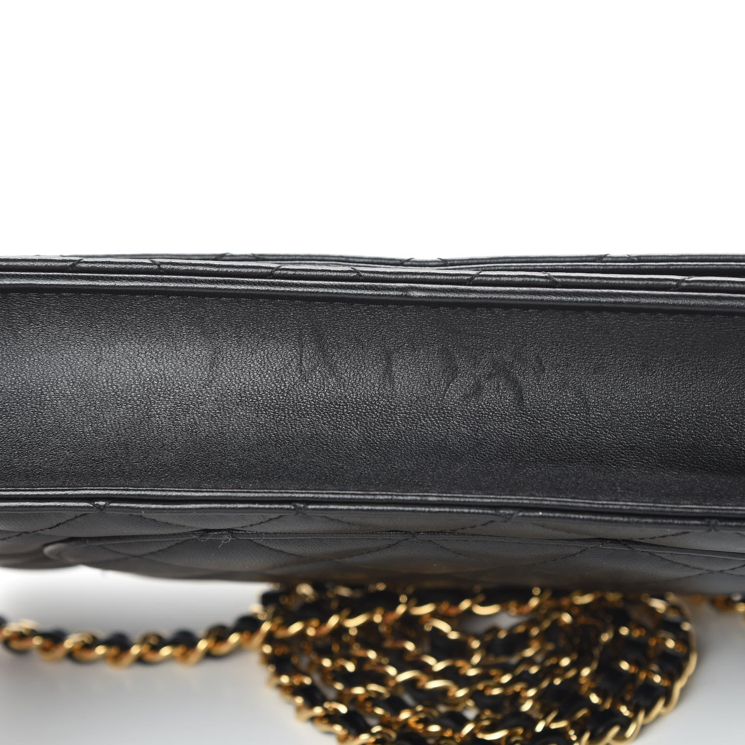 Chanel Lambskin Quilted Wallet On Chain WOC Black 14 of 16