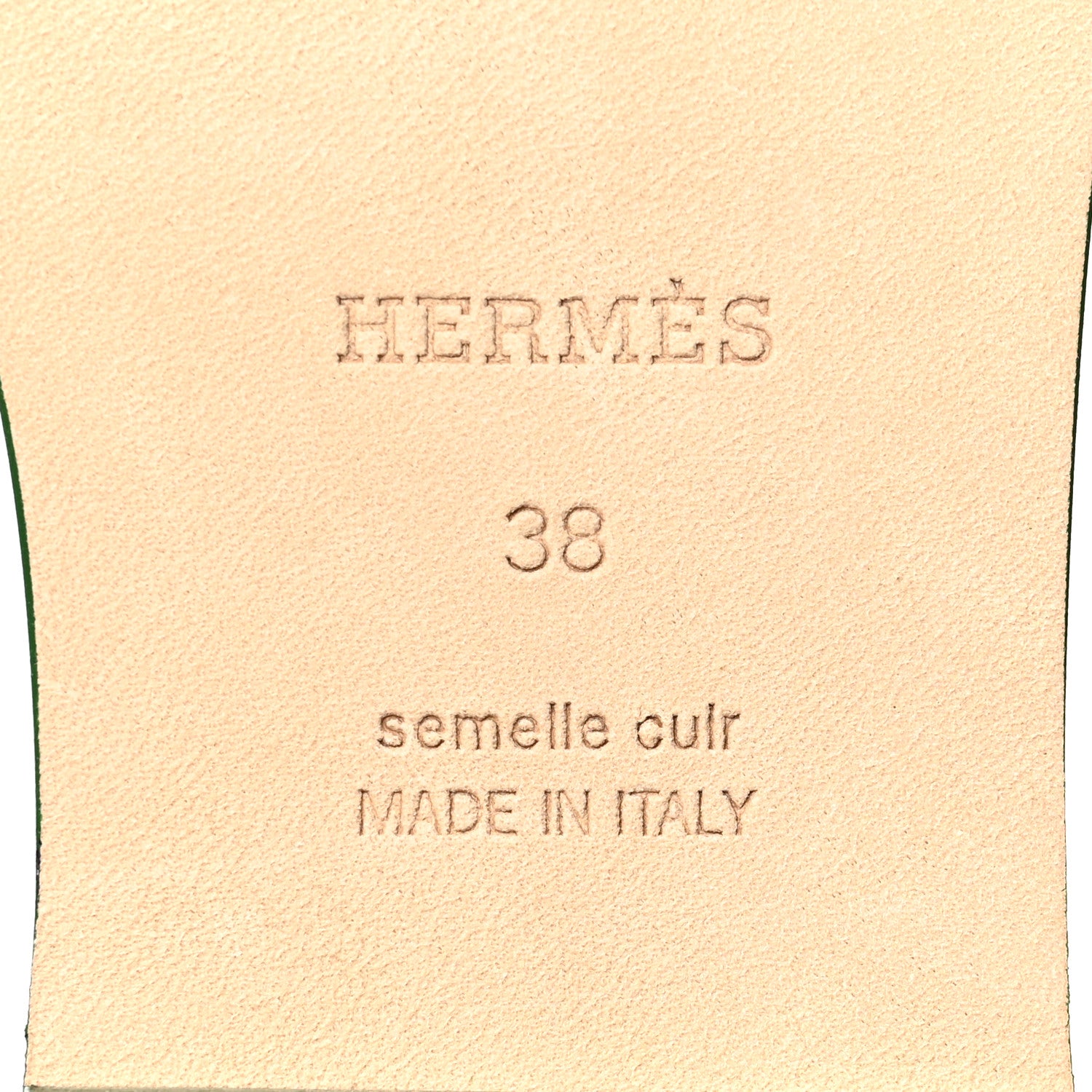 Hermes Epsom Oran Sandals 38 Cactus 7 of 9